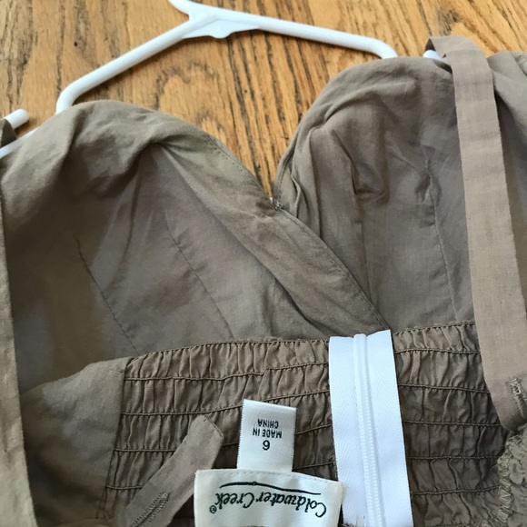 Cold water creek dress brown and cream size 6 - Picture 7 of 9